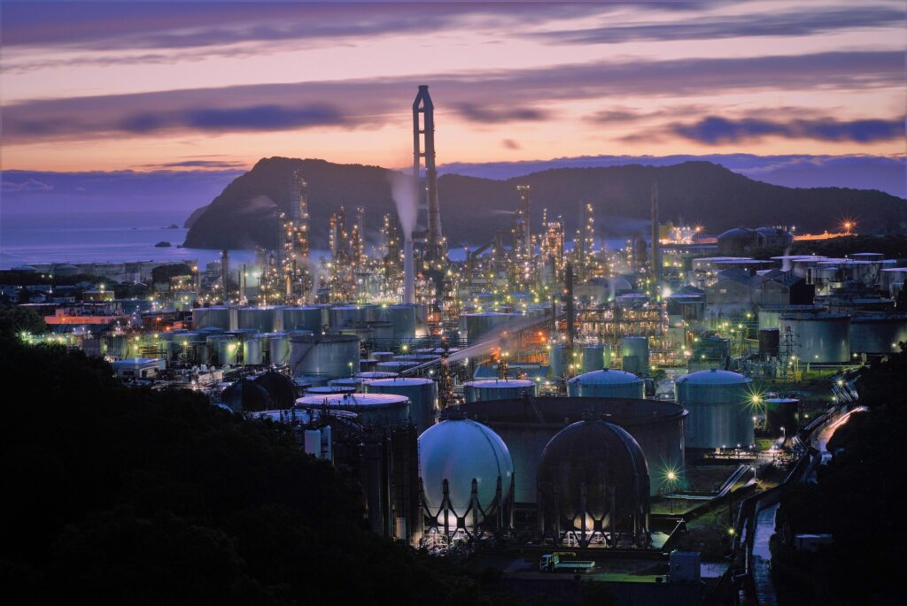 Polígono industrial noche